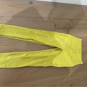 Lululemon mustard lime leggings size 4